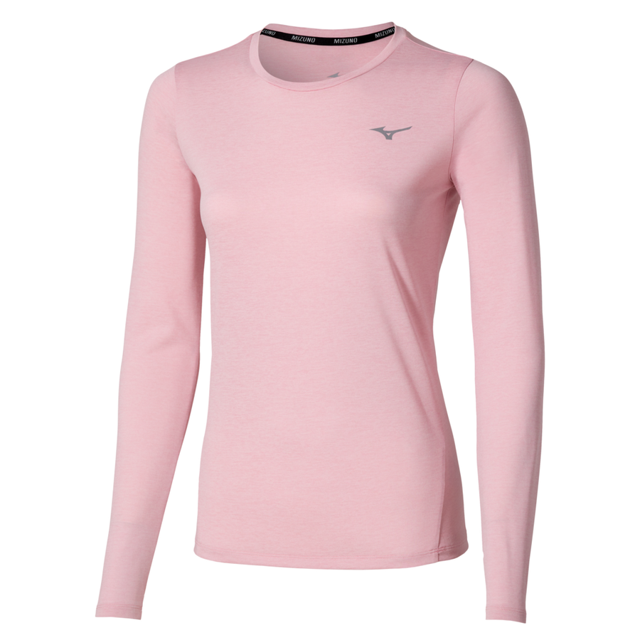 Mizuno Core Impulse Long Sleeve tee Bleached Mauve